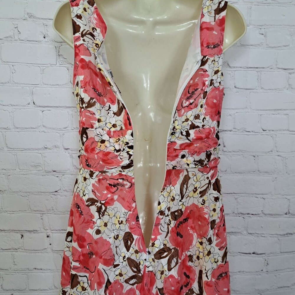 Robbie Bee Floral A Line Midi Dress Size Petite 4 - Picture 7 of 11